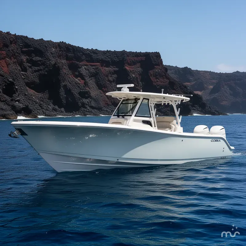 Slide: The Image of Cobia 305 Center Console 2026 - 2