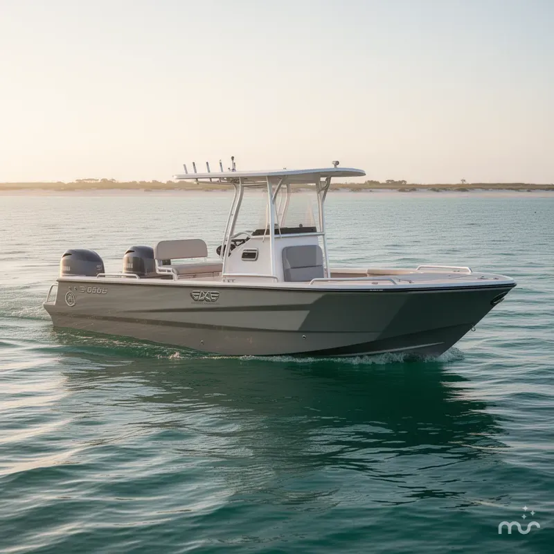 Slide: The Image of Edge Boats Sportsman Series 656DB MID DECK 2026 - 2