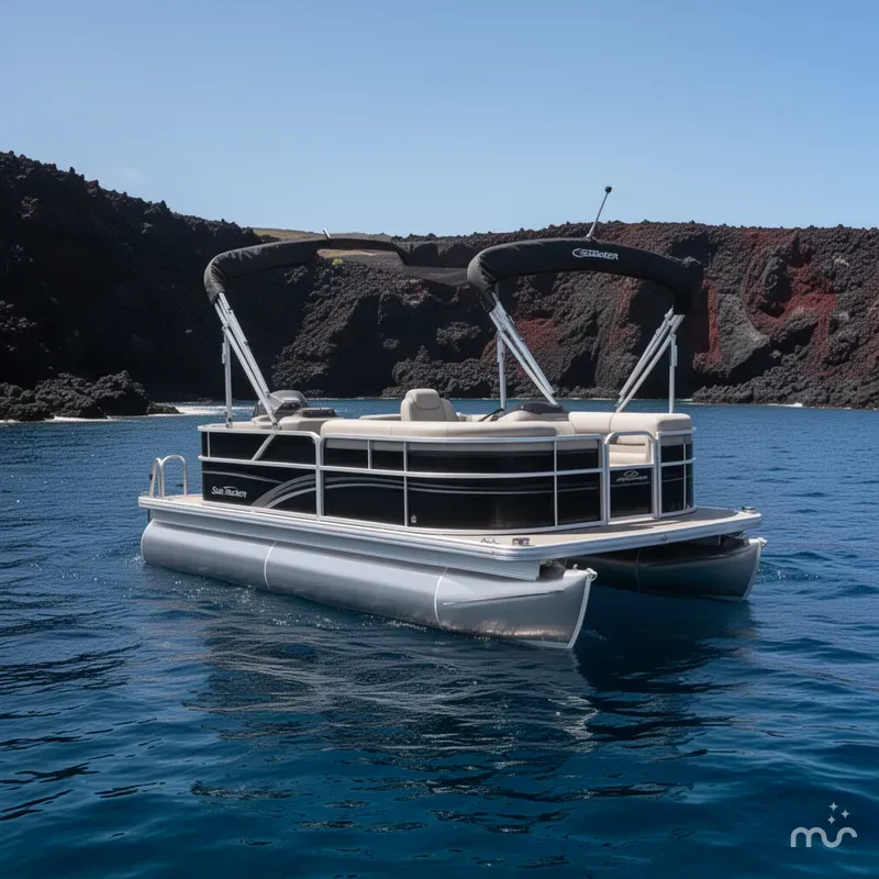 Slide: The Image of Sun Tracker Party Barge 20 DLX 2026 - 3