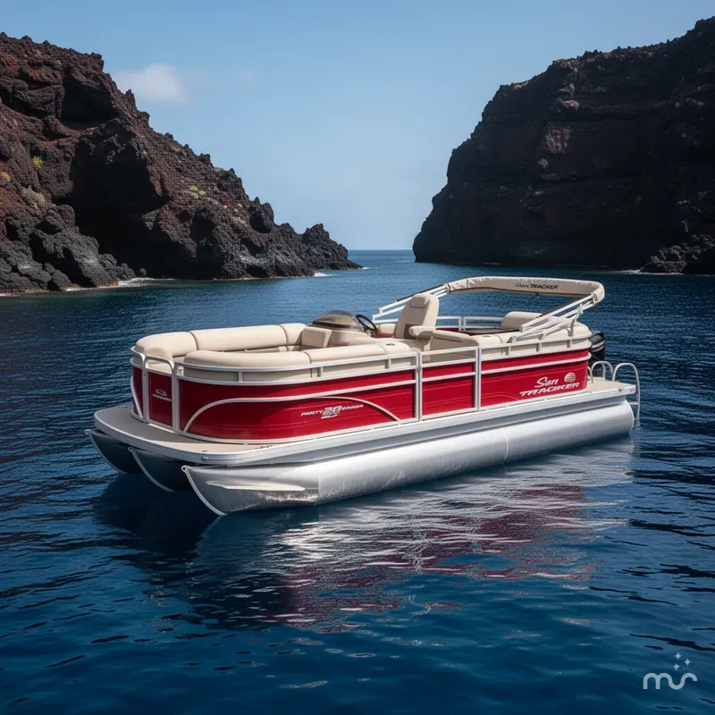Slide: The Image of Sun Tracker Party Barge 20 DLX 2026 - 4