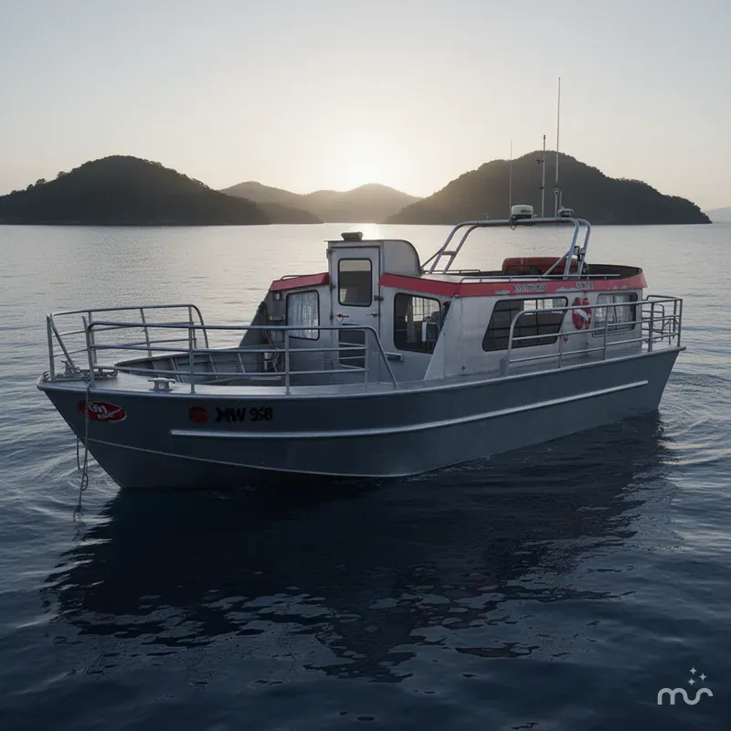 Slide: The Image of Custom Aluminum SMW 38 Cruiser 1994 - 0