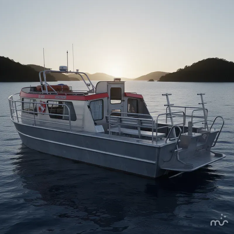 Slide: The Image of Custom Aluminum SMW 38 Cruiser 1994 - 2