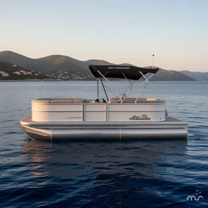 Slide: The Image of Sun Tracker Party Barge 20 DLX 2026 - 2