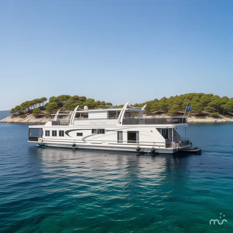 The Image of Sharpe 105 Custom Houseboat 2008 - 0