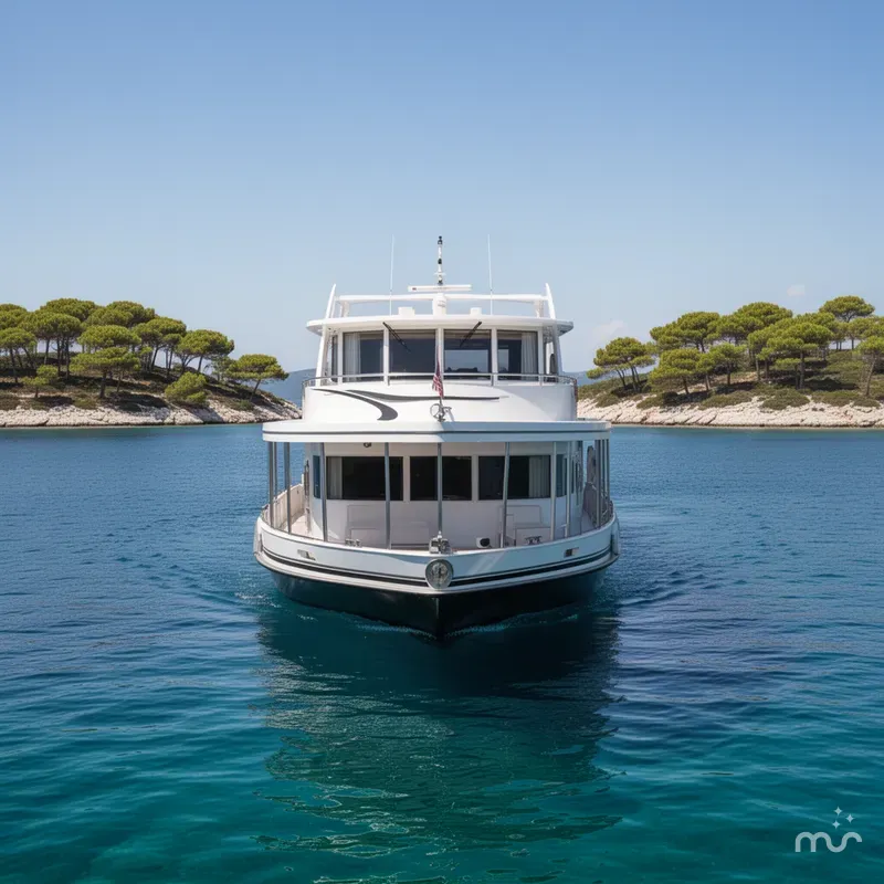Slide: The Image of Sharpe 105 Custom Houseboat 2008 - 1