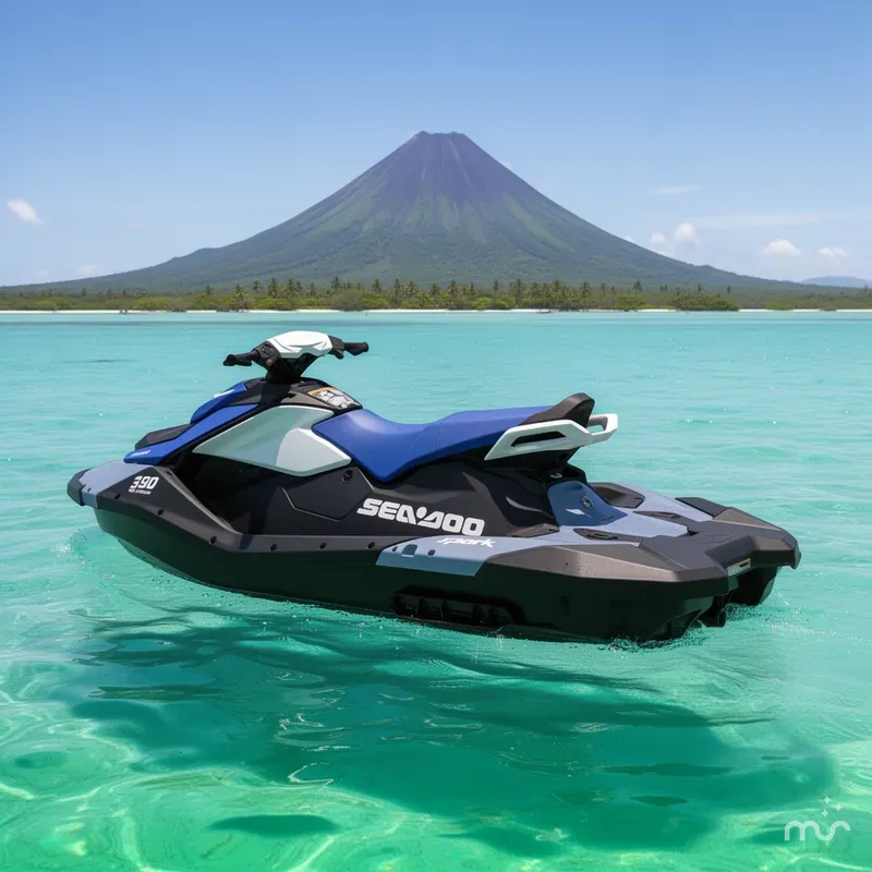 Slide: The Image of Sea-Doo Spark for 3 90 hp Convenience package with iBR 2026 - 2
