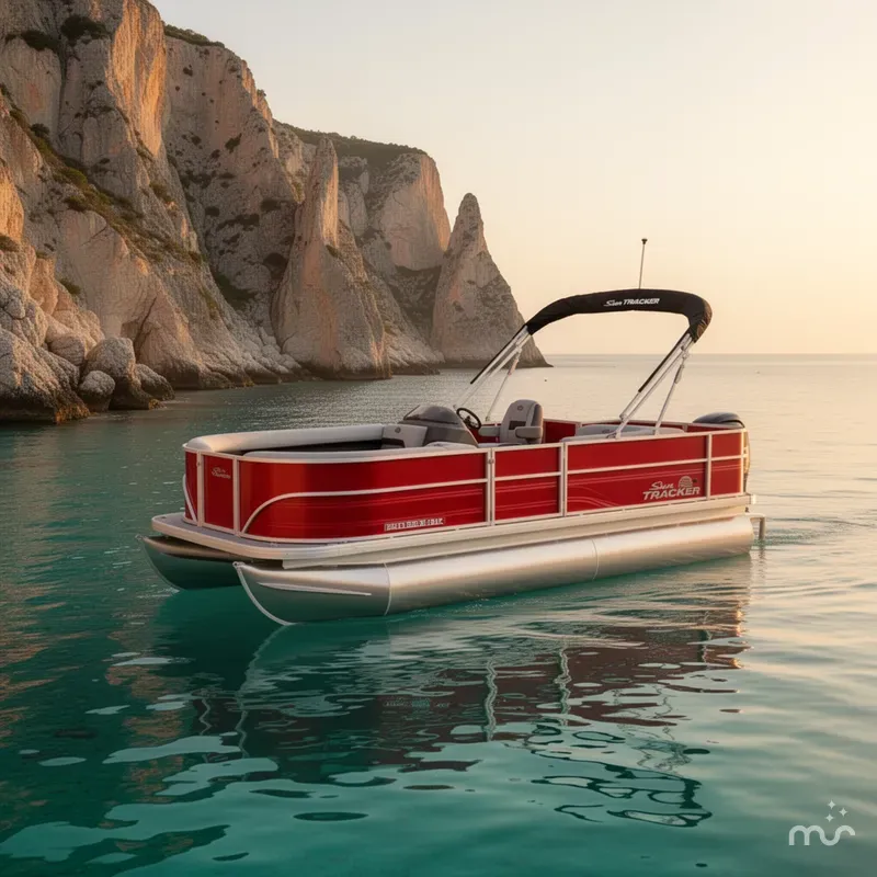 Slide: The Image of Sun Tracker Party Barge 18 DLX 2026 - 4
