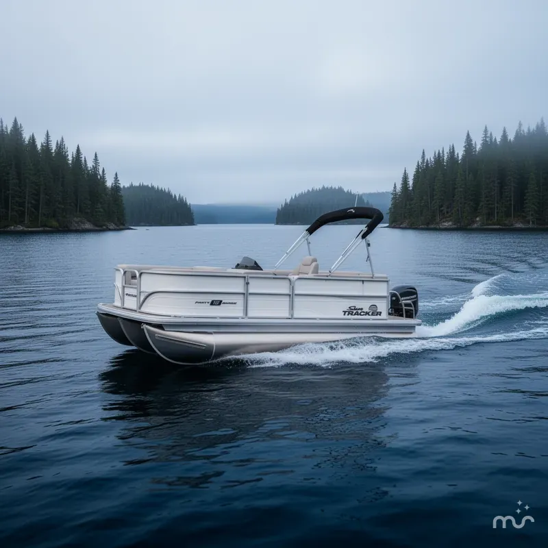 Slide: The Image of Sun Tracker Party Barge 16 DLX 2026 - 4