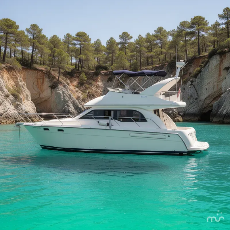 Slide: The Image of Bayliner 3488 Command Bridge Motoryacht 2001 - 2