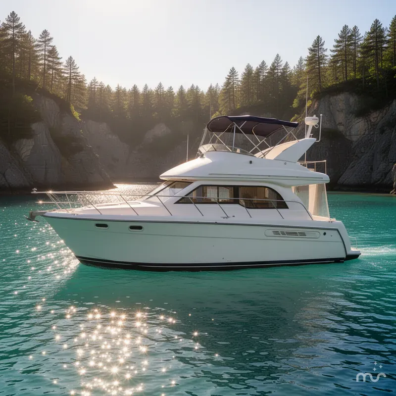 Slide: The Image of Bayliner 3488 Command Bridge Motoryacht 2001 - 4