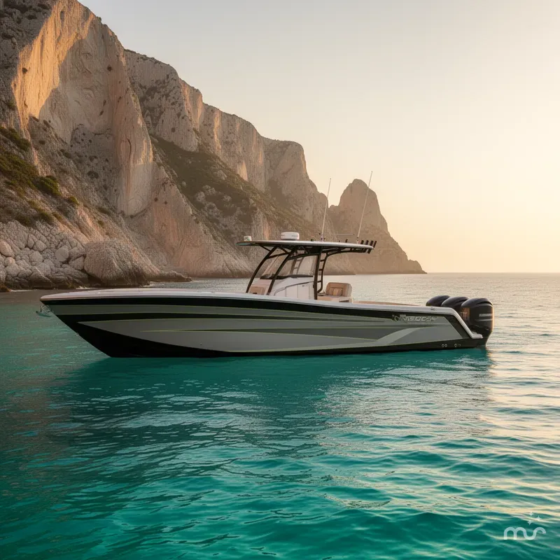 Slide: The Image of Nor-Tech 390 Sport Center Console 2026 - 2