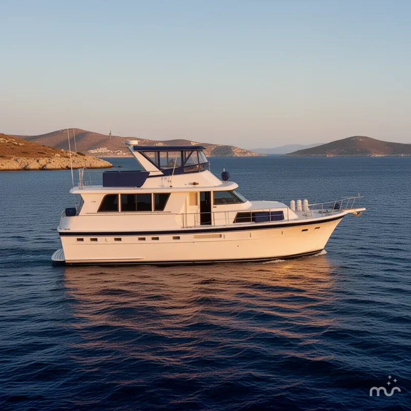 Slide: The Image of Hatteras 53 Extended Deckhouse Motor Yacht 1984 - 2