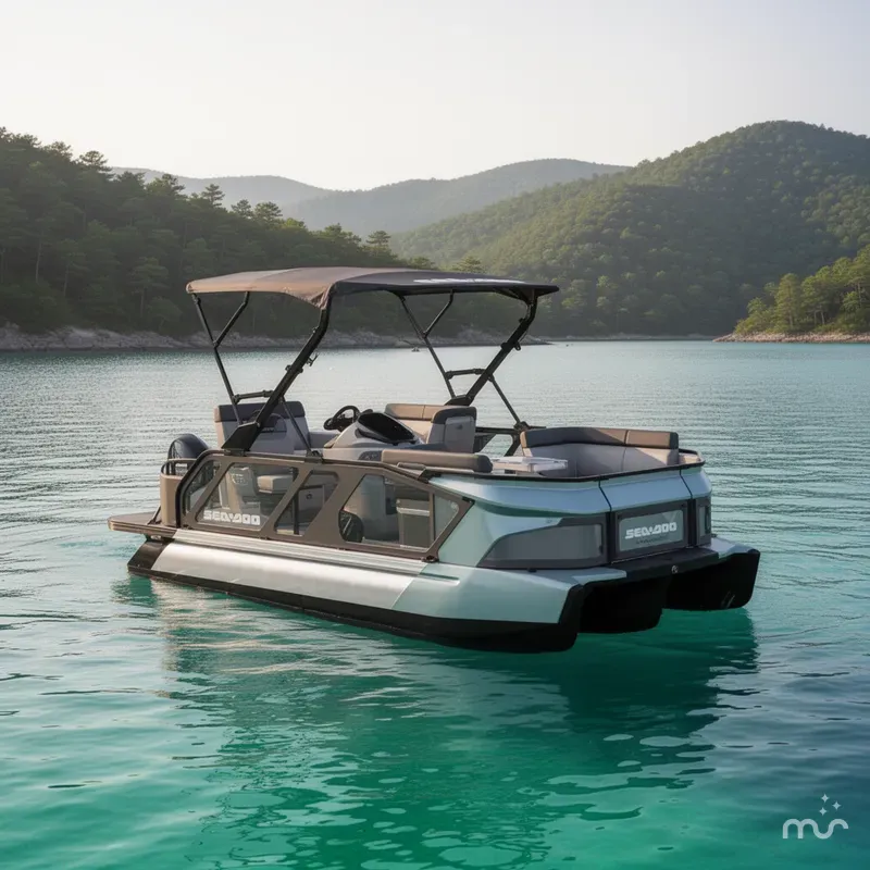 Slide: The Image of Sea-Doo Switch Cruise™ 18 - 230 Hp - Tech Galvanized 2026 - 2