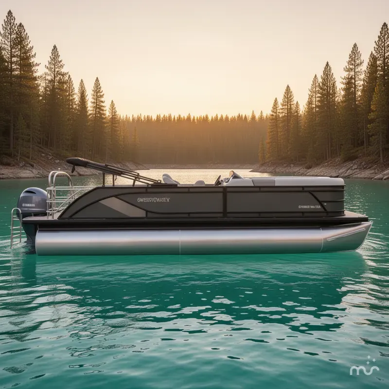 Slide: The Image of Godfrey Sweetwater 2286 SFL Tritoon - Yamaha 150 2026 - 2