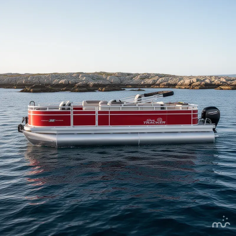 Slide: The Image of Sun Tracker Fishin' Barge 22 DLX 2026 - 2