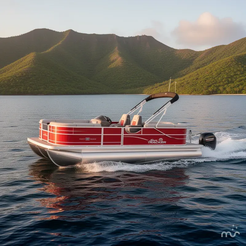 Slide: The Image of Sun Tracker Party Barge 22 DLX 2026 - 4