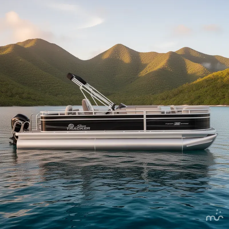 Slide: The Image of Sun Tracker Fishin' Barge 22 DLX 2026 - 2