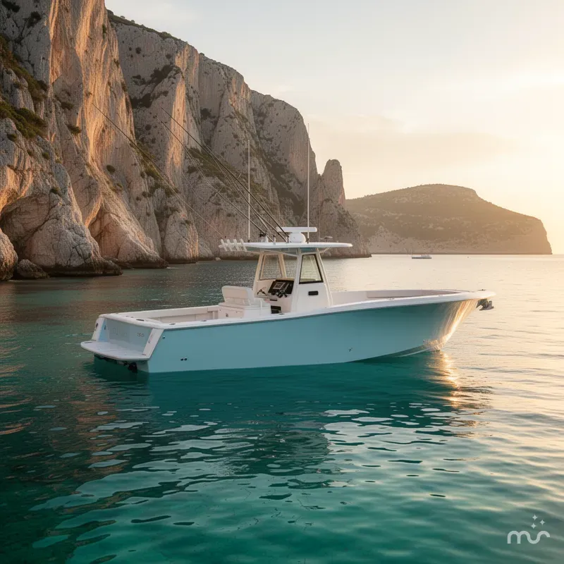 Slide: The Image of Fountain 38 Center Console 2019 - 2