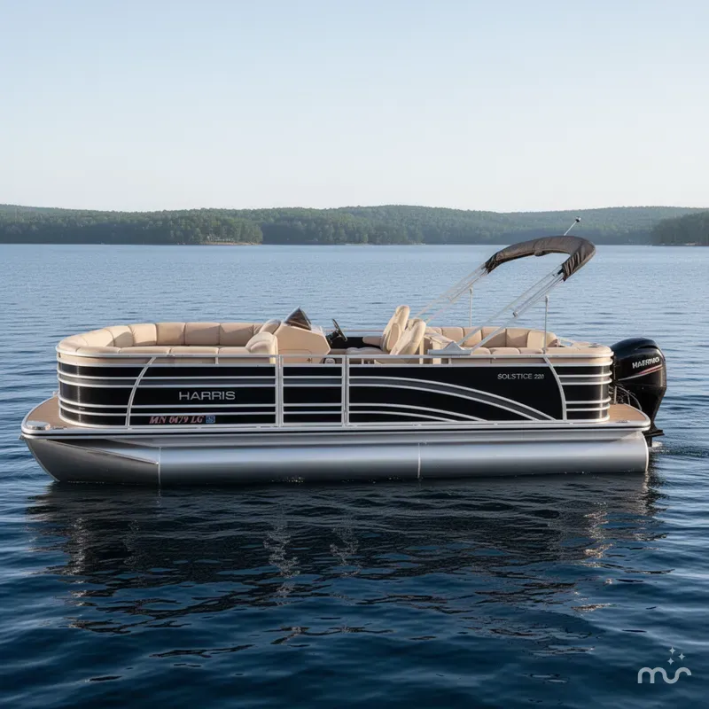 Slide: The Image of Harris 220 Solstice Pontoon 2015 - 0