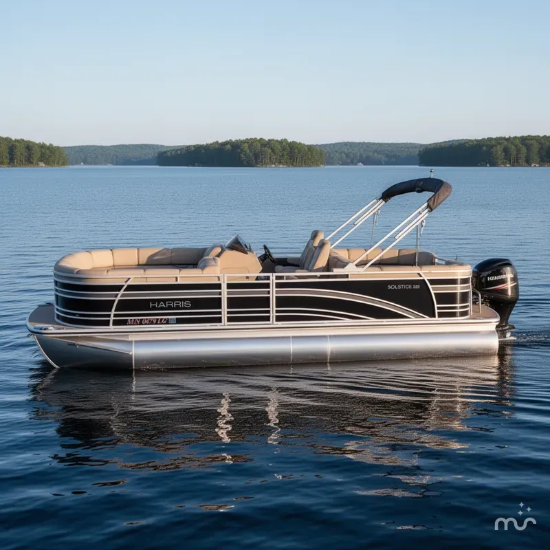 Slide: The Image of Harris 220 Solstice Pontoon 2015 - 2