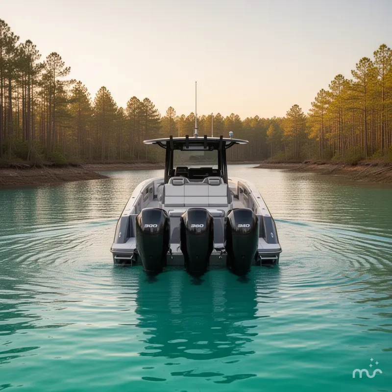 Slide: The Image of Nor-Tech 390 Sport Center Console 2023 - 3