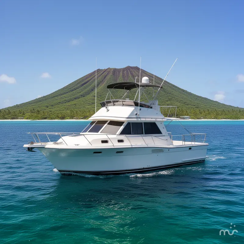 Slide: The Image of Three Buoys 42 Sport Cruiser HB 1985 - 2