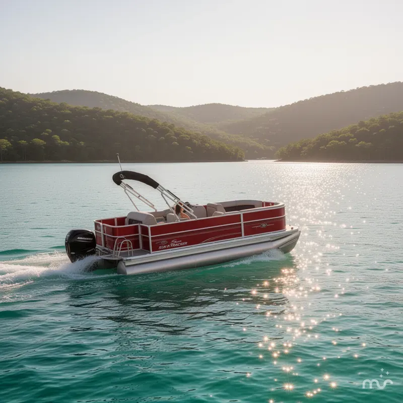 Slide: The Image of Sun Tracker Party Barge 20 DLX 2026 - 2