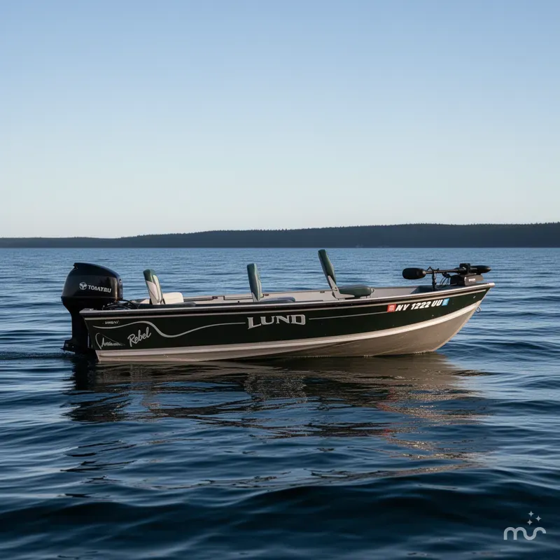 Slide: The Image of Lund 1440-V Rebel Tiller 1999 - 2