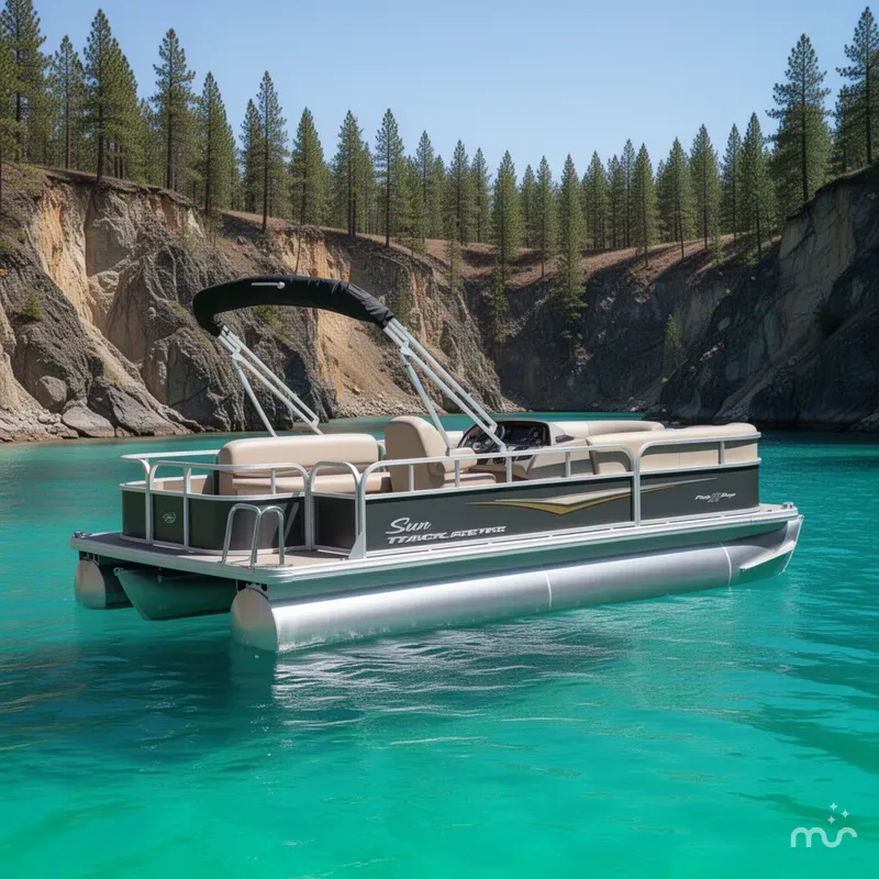 The Image of Sun Tracker Party Barge 18 DLX 2025 - 0
