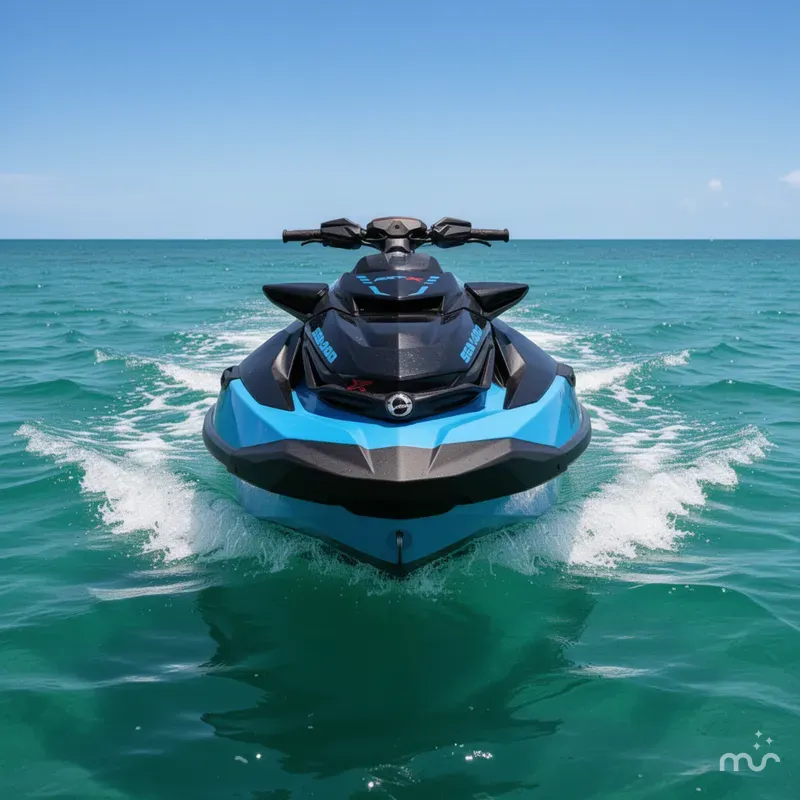 Slide: The Image of Sea-Doo RXT-X™ 325 Gulfstream Blue Premium 2026 - 1