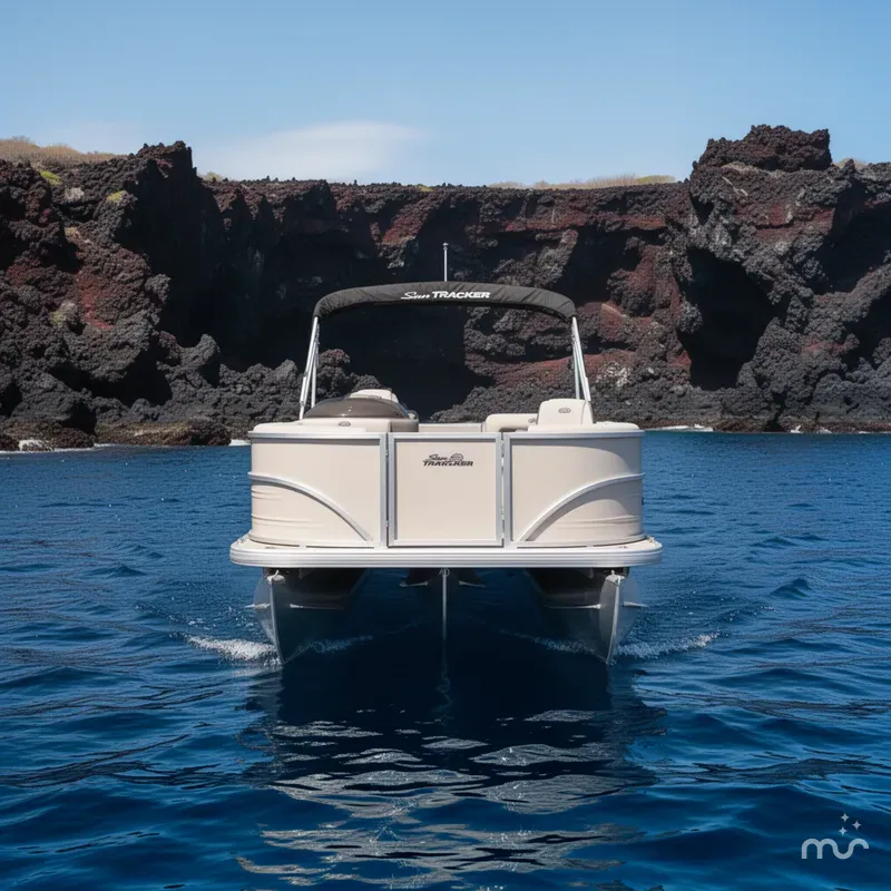 Slide: The Image of Sun Tracker Party Barge 18 DLX 2026 - 1