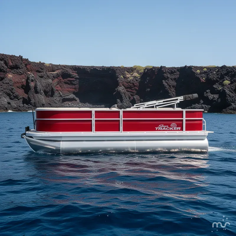 Slide: The Image of Sun Tracker Party Barge 18 DLX 2026 - 2