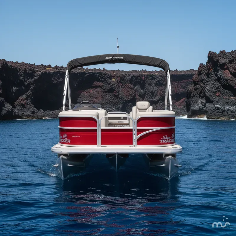 Slide: The Image of Sun Tracker Party Barge 18 DLX 2026 - 3