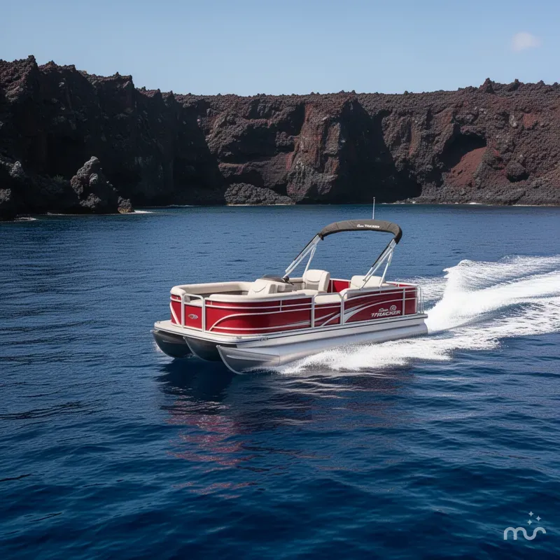 Slide: The Image of Sun Tracker Party Barge 18 DLX 2026 - 4