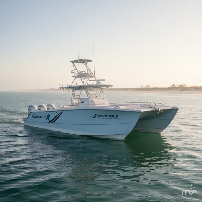Slide: The Image of Invincible 35 Catamaran 2021 - 0