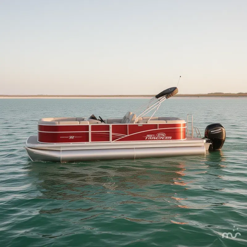 Slide: The Image of Sun Tracker Party Barge 22 DLX 2026 - 1