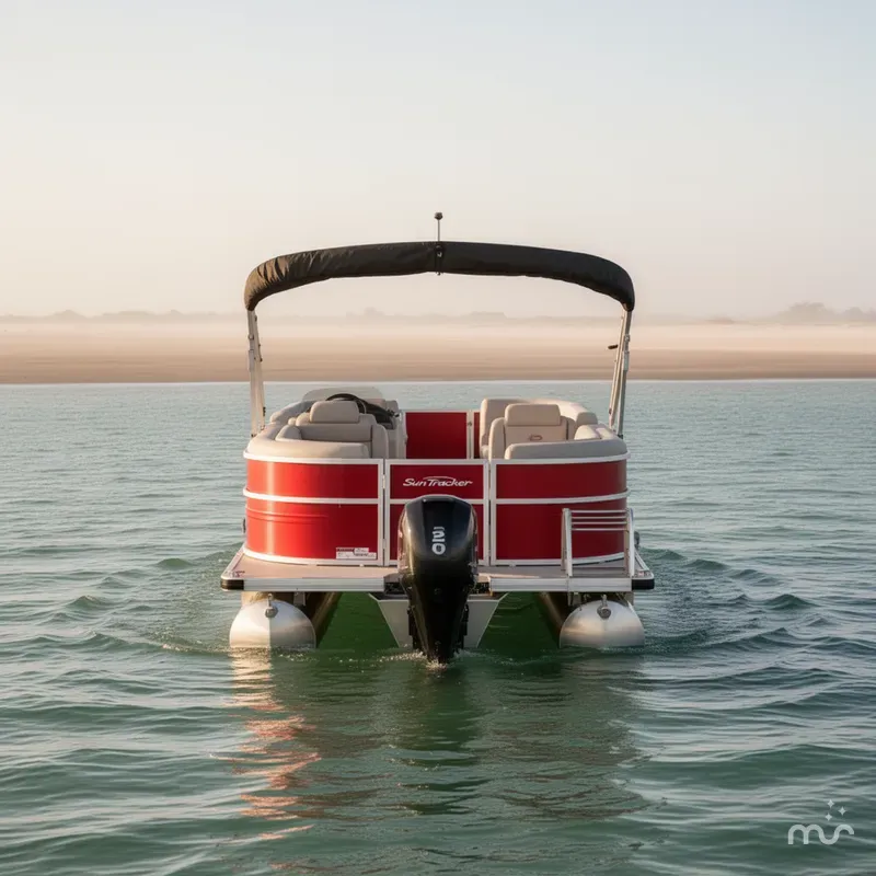 Slide: The Image of Sun Tracker Party Barge 22 DLX 2026 - 2