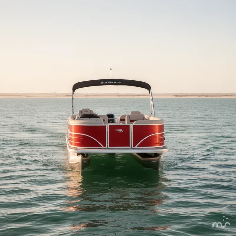 Slide: The Image of Sun Tracker Party Barge 22 DLX 2026 - 3