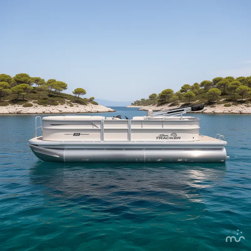 Slide: The Image of Sun Tracker Party Barge 20 DLX 2026 - 2
