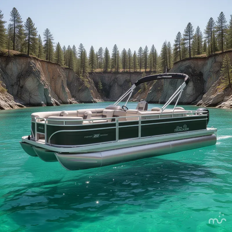 The Image of Sun Tracker Fishin' Barge 22 DLX 2026 - 0
