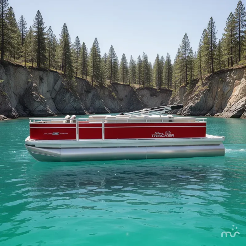 Slide: The Image of Sun Tracker Fishin' Barge 22 DLX 2026 - 2