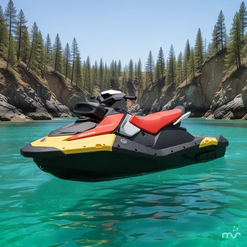 Slide: The Image of Sea-Doo Spark for 3 90 hp Convenience package with iBR and Audio in option 2026 - 2