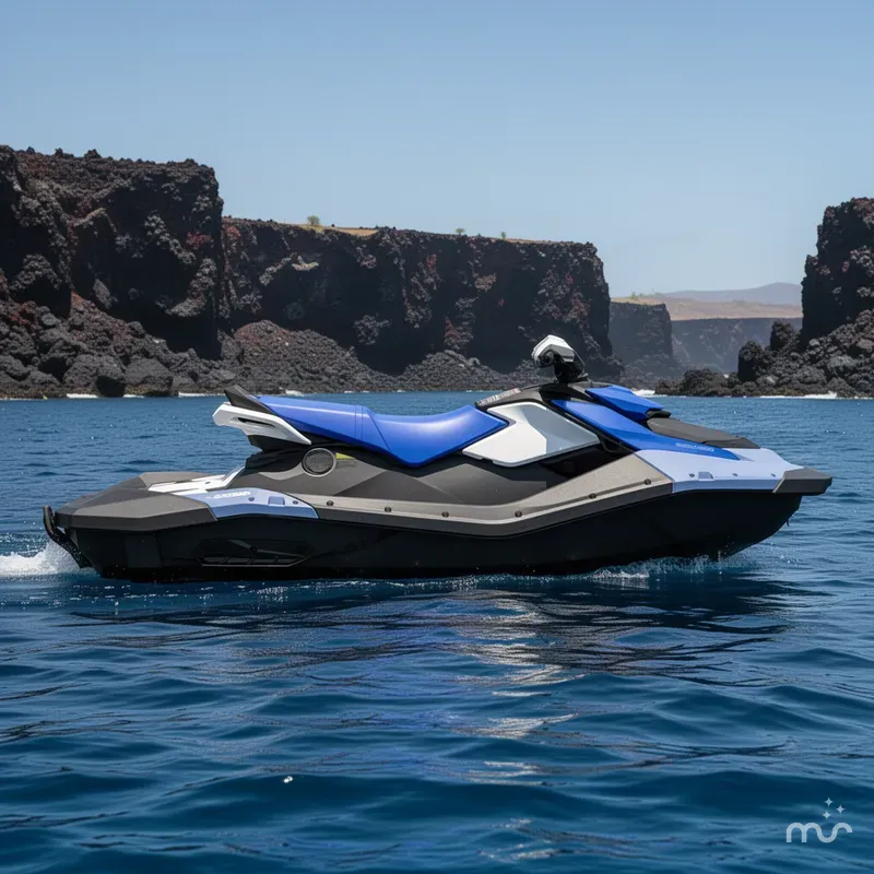 Slide: The Image of Sea-Doo Spark for 3 90 hp Convenience package with iBR 2026 - 2