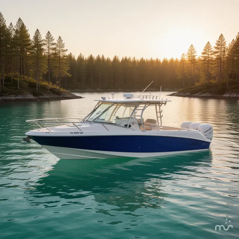Slide: The Image of Boston Whaler 320 Outrage Cuddy Cabin 2008 - 2