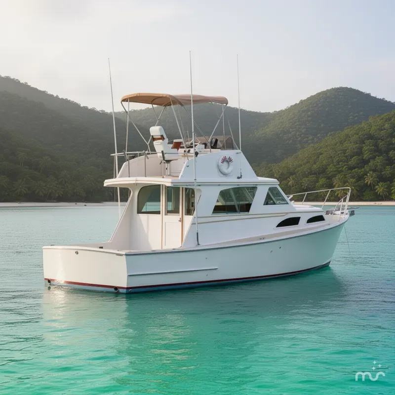 Slide: The Image of Whiticar Flybridge Convertible 1982 - 2