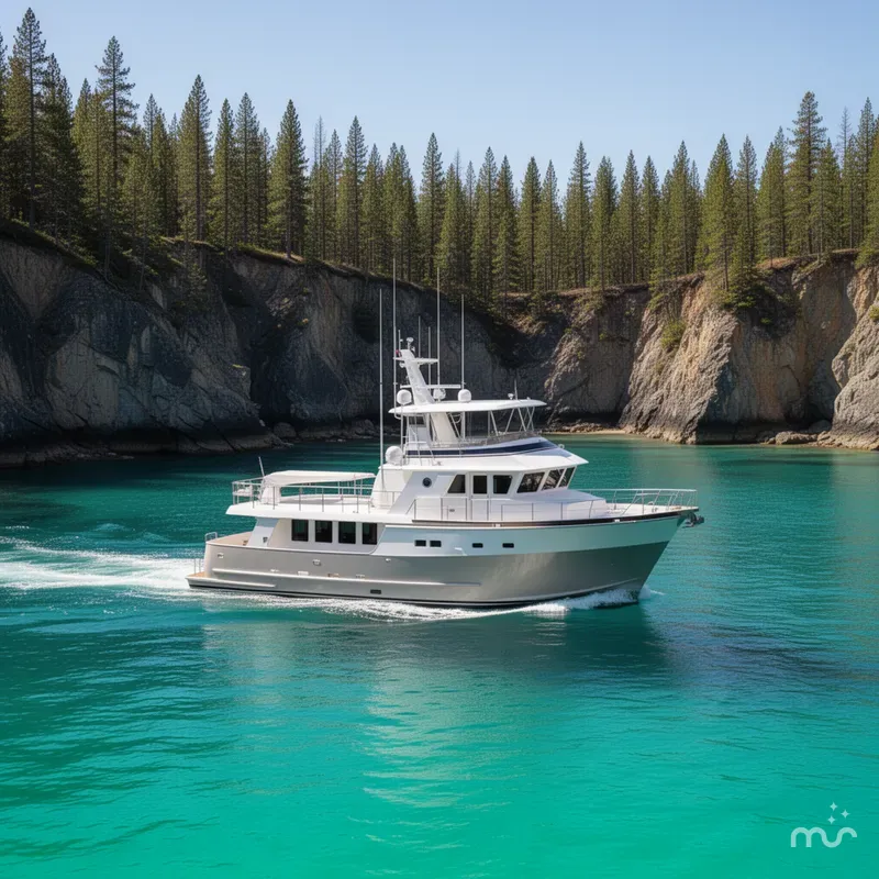 Slide: The Image of Northern Marine 80' Tri-Deck Expedition Series 2002 - 2