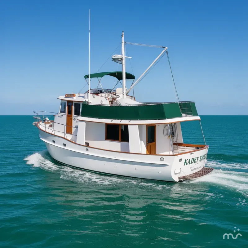 Slide: The Image of Kadey-Krogen 42 Trawler 1980 - 2
