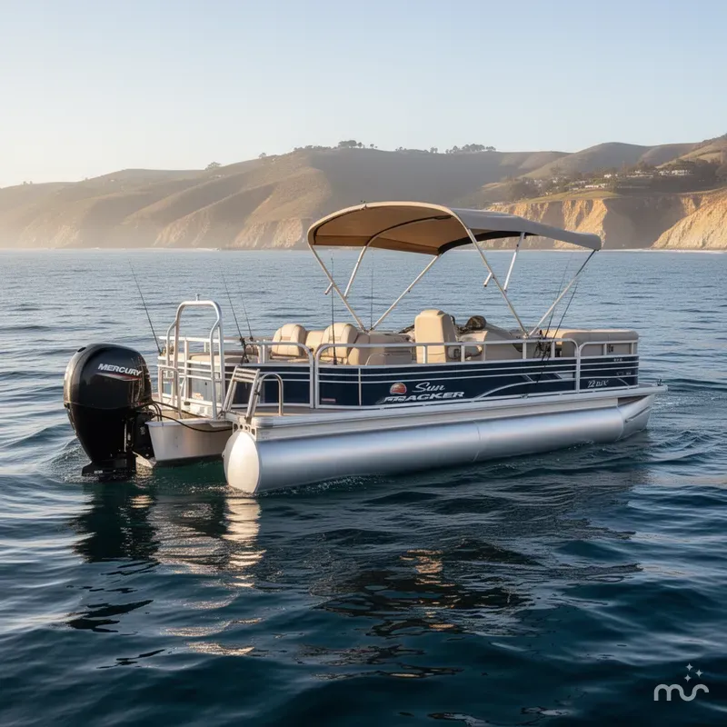 Slide: The Image of Sun Tracker Fishin' Barge 22 DLX 2022 - 0