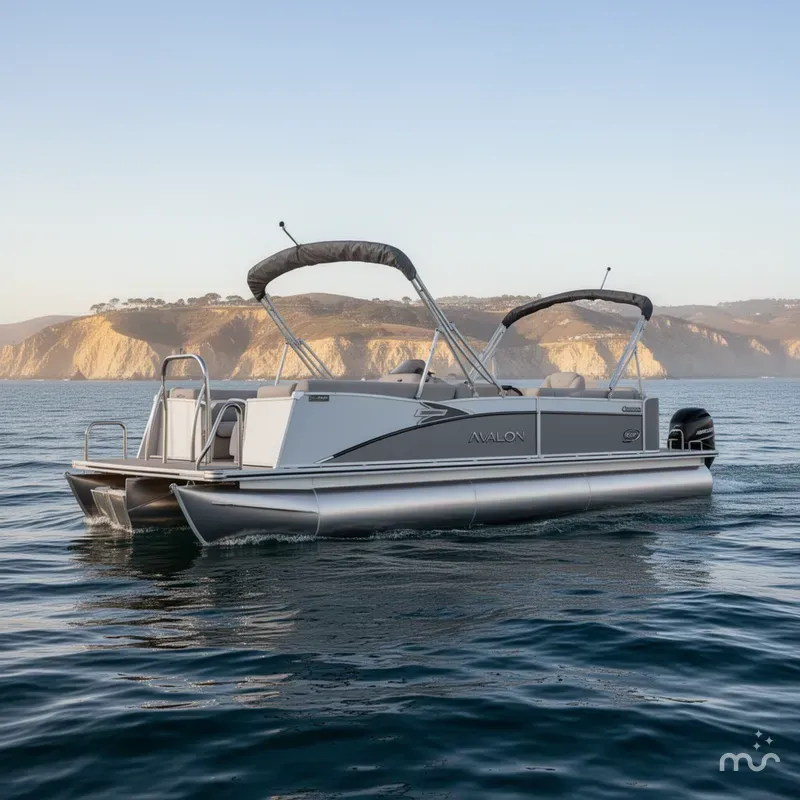 Slide: The Image of Avalon Catalina Quad Lounge - 23 FT w/ 150HP Mercury 2026 - 0