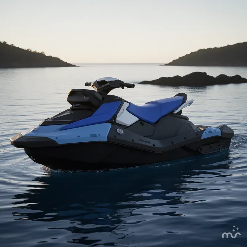 Slide: The Image of Sea-Doo Spark for 3 90 hp Convenience package with iBR and Audio in option 2026 - 1